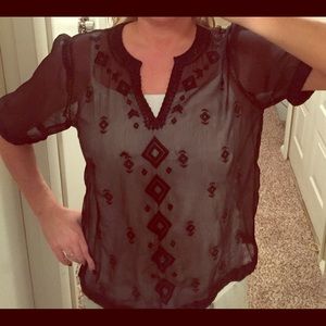 Sheer old navy dress shirt size L