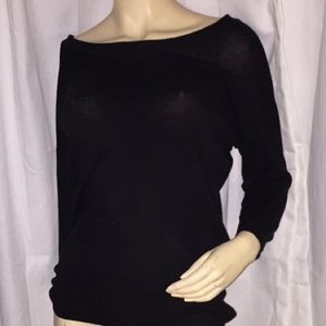 Plain black long sleeve shirt