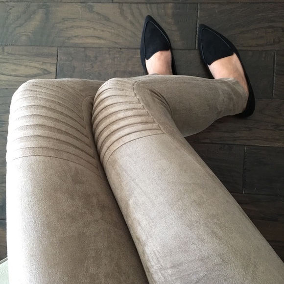 Viscosity Pants - 1 LEFT❕ Camel Suede Moto Legging