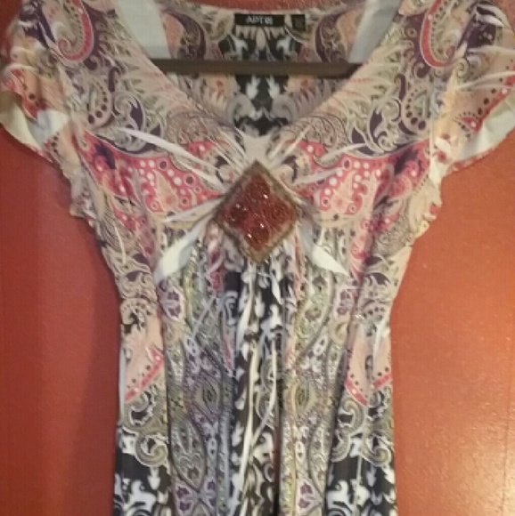 Fit and flare Multi color Apt. 9 Dress