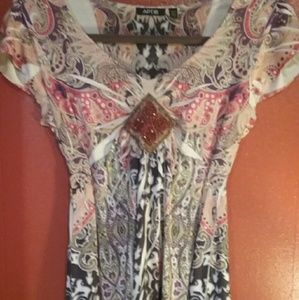 Fit and flare Multi color Apt. 9 Dress