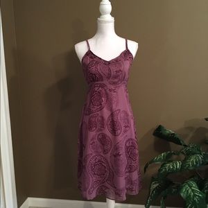 G & M Sun Dress Mouve Chiffon