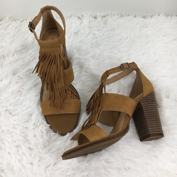 NEW Lucky Brand Fringe Heels - Picture 4 of 4