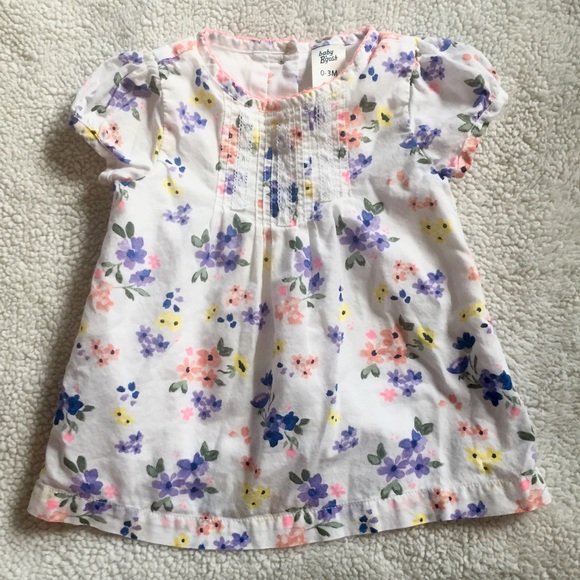 Two piece pastel floral dress.