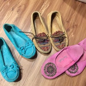 Moccasins & slipper set (size 6)