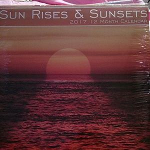 used for pictures ONLY 2017 12 month calendar Sun Rise & sunsets
