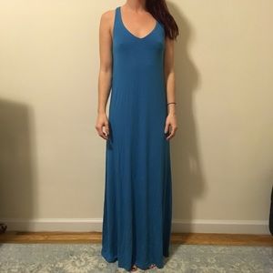 Vince Dresses & Skirts - Vince Ocean Blue Maxi Racerback Dress
