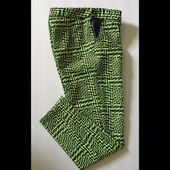 Nasty Gal Green & Black Pants
