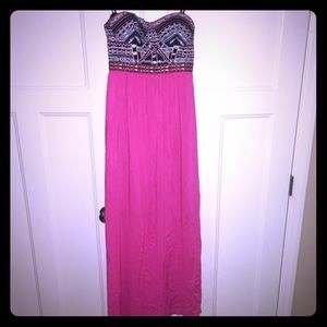 Long strapless Maxi dress - sz M.
