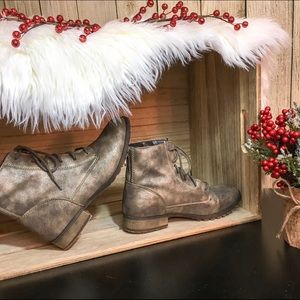 Gold Mossimo Supply Co. Combat Boots