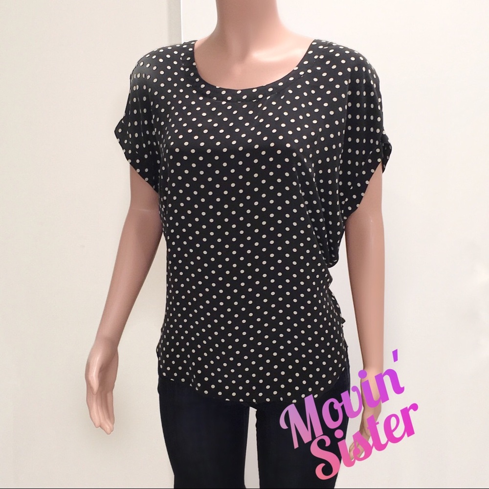 Joie Silk Blouse, SZ S, Black/White, NWT!