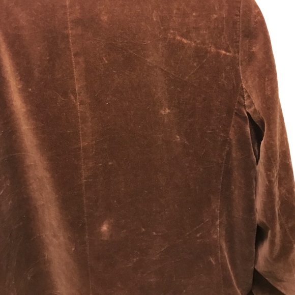 vintage brown suede blazer - Picture 3 of 4