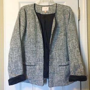 Black & white tweed blazer
