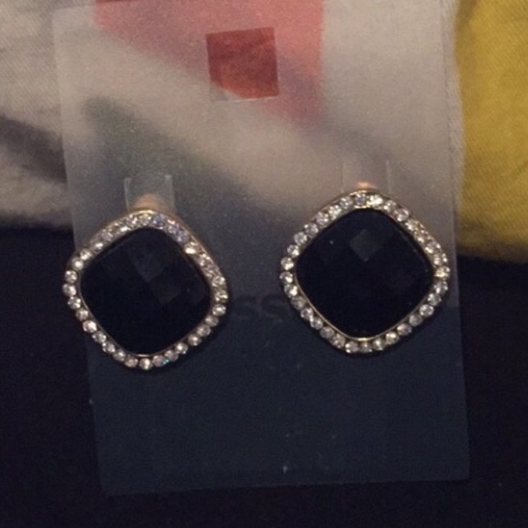 black diamond earrings