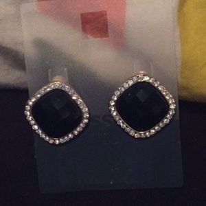 black diamond earrings