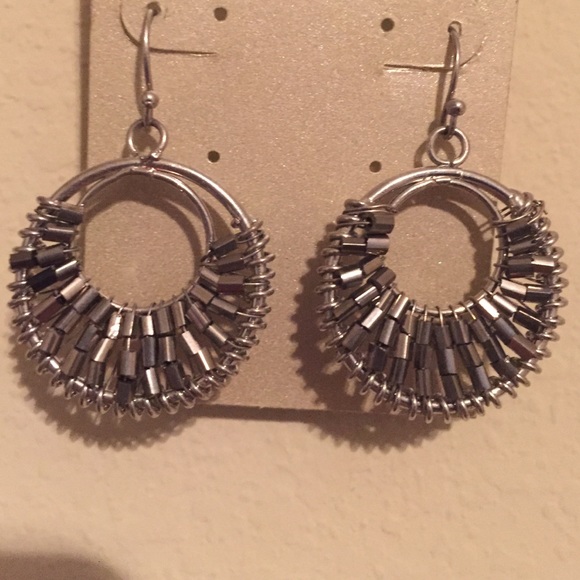 Sparkly Silver Earrings