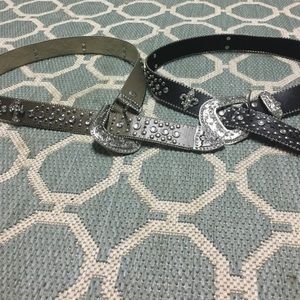 Western show belts