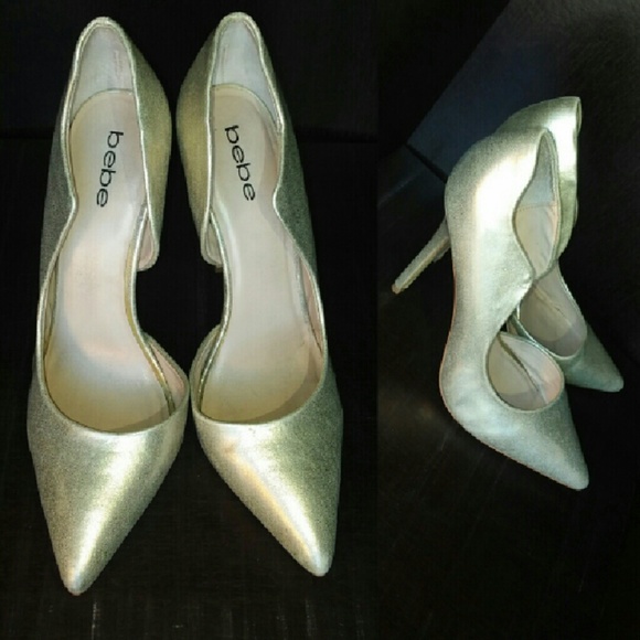 Bebe Gold D’Orsay Pumps - Picture 5 of 8