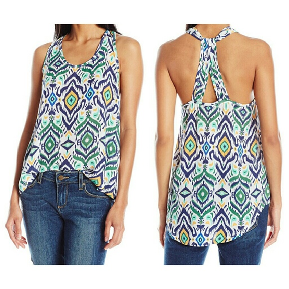 UNIONBAY Tops - ✨1 M Left✨ Moroccan Print High-Low Rayon Tank NWT