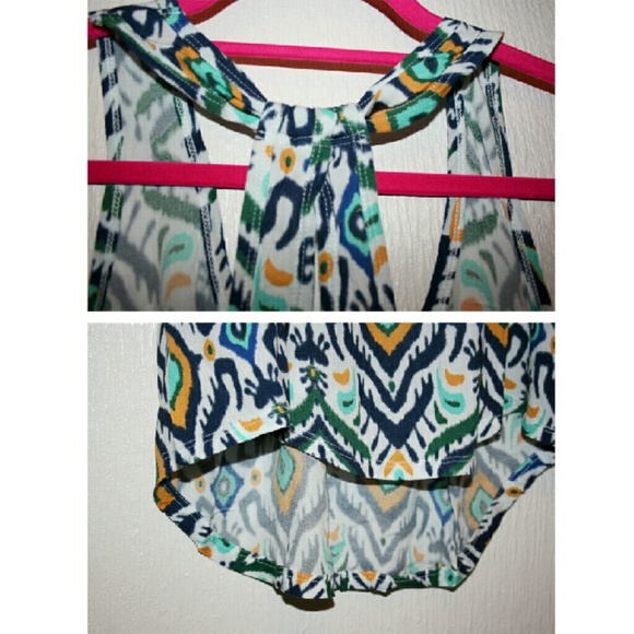 ✨1 M Left✨ Moroccan Print High-Low Rayon Tank NWT - Picture 3 of 4