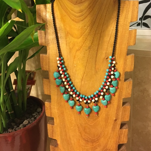 Handmade stone necklace