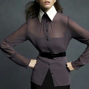 Karl Lagerfeld for Macy's collared shirt