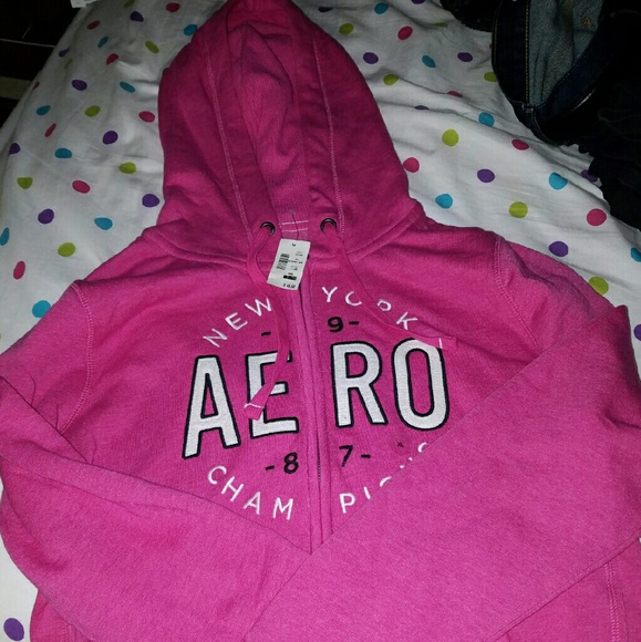 Pink XL Aeropostale Zip up Hoodie