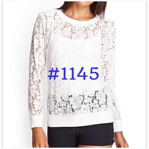 Spring Road White Lace Blouse BNWOT