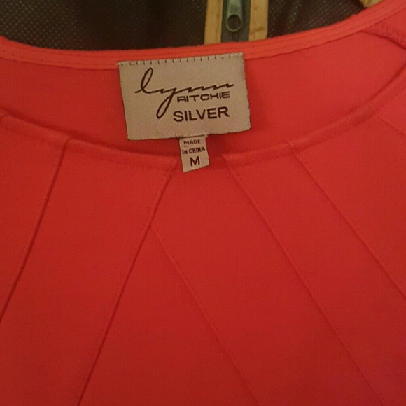 Redish-Orange event dress - Picture 2 of 3