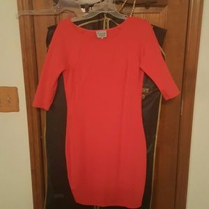 Redish-Orange event dress