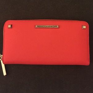 Red/orange Rebecca Minkoff wallet