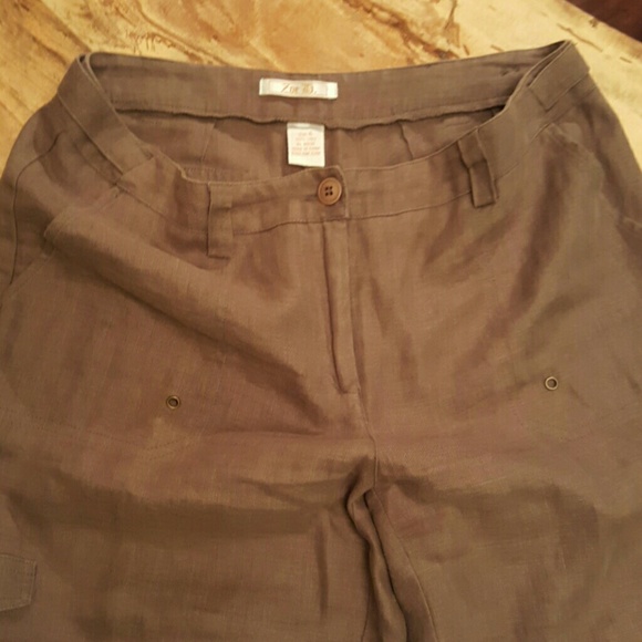 Linen crop pants - Picture 2 of 4