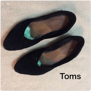 Toms Black Jutti flats