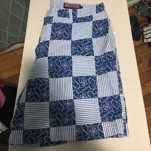 Vineyard vines patchwork blue shorts