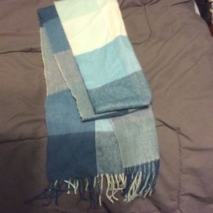 Cute baby blue fringe scarf