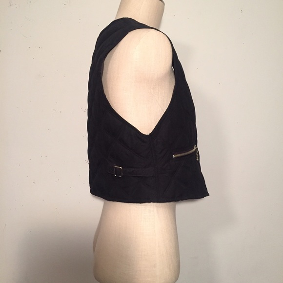 Black Quilted Vest - Picture 2 of 4