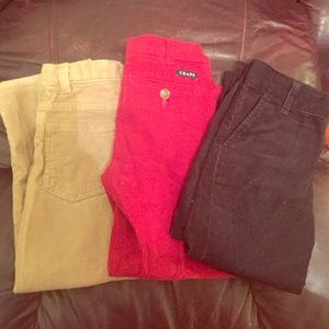 3 pair of corduroy child pants