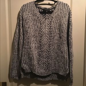 Romeo and Juliet black and white sweater