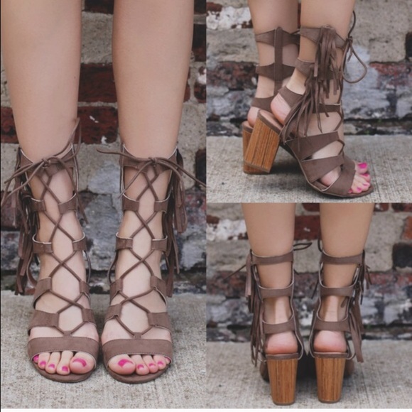 Lace up Sandal Heels