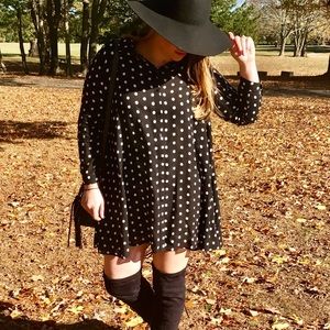 Polka Dot Button Up Dress