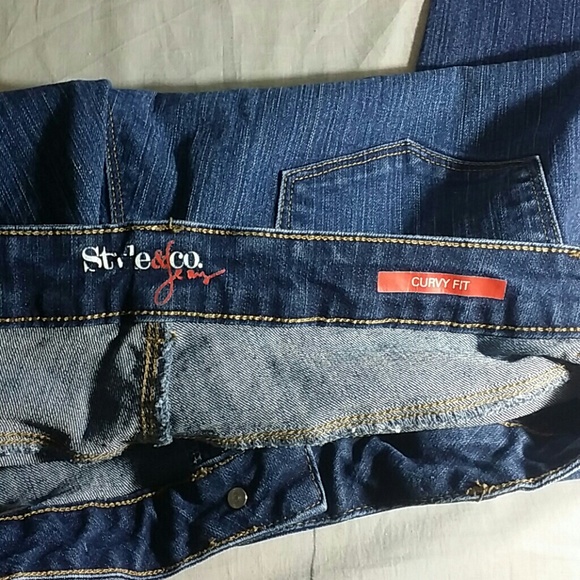Style & Co jeans pants blue 12 Reg. Denim  CURVY - Picture 2 of 4
