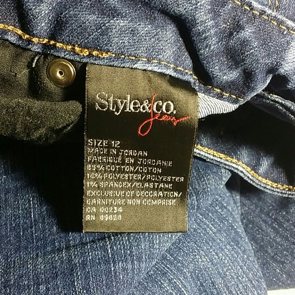 Style & Co jeans pants blue 12 Reg. Denim  CURVY - Picture 4 of 4