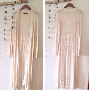 Free people maxi cardigan (long)