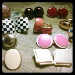 Vintage clip on earrings