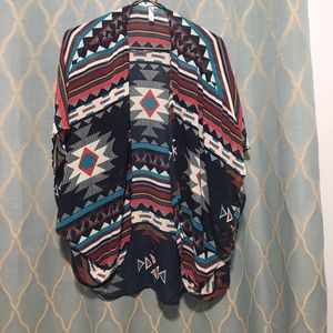 Aztec pattern kimono