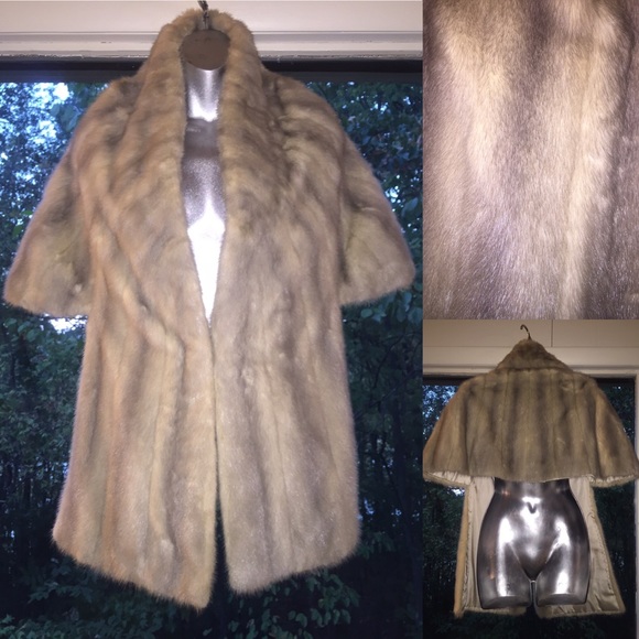 Slate Grey Mink Stole