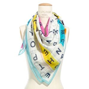 Madewell he loves me crossword puzzle scarf