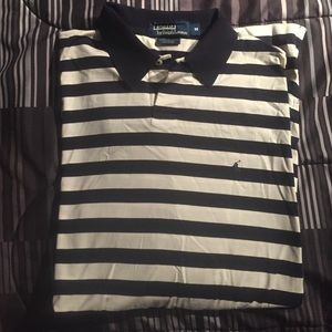 long sleeve striped Polo shirt