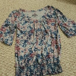 Flower pattern shirt