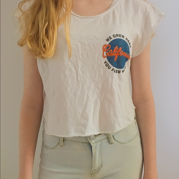 white tee